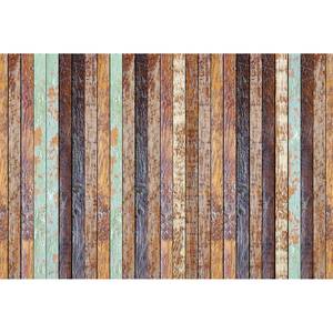 Fotobehang Vintage Wooden Wall vlies - 3,84cm x 2,6cm
