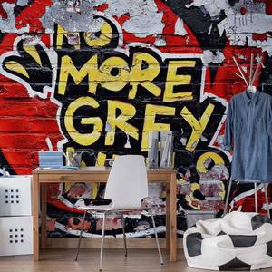 Fotomurale No More Grey Walls Graffitti Tessuto non tessuto -  3,84cm x 2,6cm