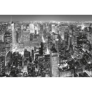 Papier peint Midtown New York Intissé - Noir / Blanc - 3,84 x 2,6 cm
