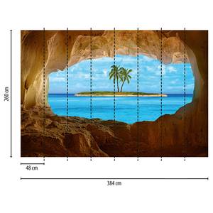 Fotobehang Paradise Palmen Zee vlies - 3,84cm x 2,6cm