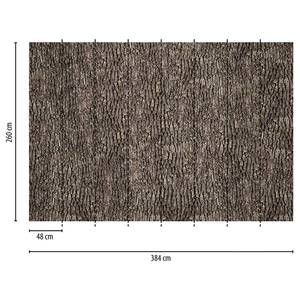 Papier peint Bark Wall Intissé - Marron foncé - 3,84 x 2,6 cm - Largeur : 3.8 cm