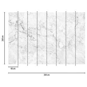 Fototapete Marble Marmor Vlies - Weiß / Grau - Breite: 3.8 cm