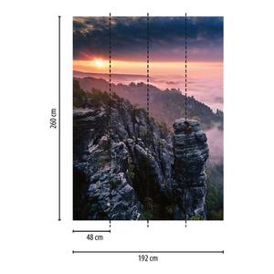 Fotobehang Sunrise On The Rocks vlies - 1,92cm x 2,6cm