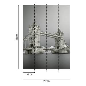 Fototapete Tower Bridge London Vlies - Grau