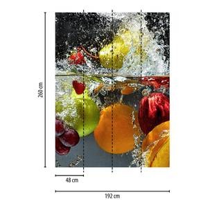 Fototapete Obst Wasser Küche Vlies - Mehrfarbig