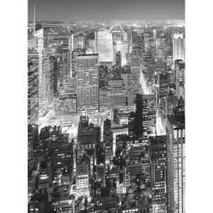 Papier peint New York Skyline Intissé - Noir / Blanc - 1,92 x 2,6 cm