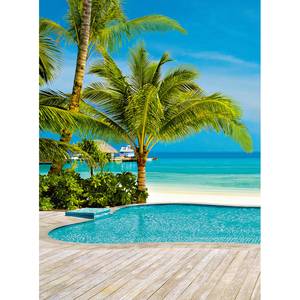 Fotobehang Pool Strand Palmen II vlies - 1,92cm x 2,6cm