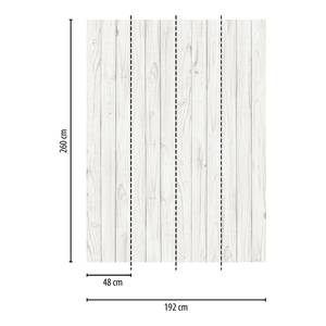 Fotomurale Legno bianco Tessuto non tessuto -  1,92cm x 2,6cm