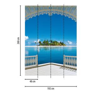 Fotomurale Terrazza sul mare Tessuto non tessuto -  1,92cm x 2,6cm