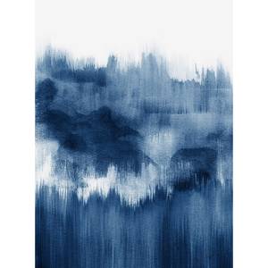 Fotobehang Onderwater vlies - wit / blauw - 1,92cm x 2,6cm - Blauw/wit