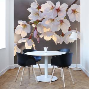 Fotobehang Cherry Blossoms vlies - roze / wit / grijs - 1,92cm x 2,6cm