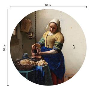 Papier peint Vermeer The Milkmaid Kunst Intissé - 1,4 x 1,4 cm