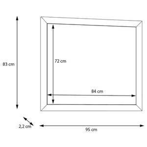 Miroir New Dessa II Imitation pin blanc