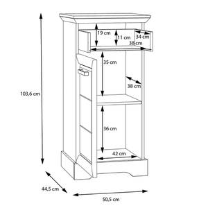 Commode New Dessa I Imitation pin blanc