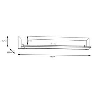 Wandboard New Dessa Kiefer Weiß Dekor