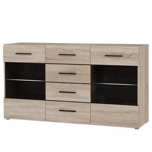 Dressoir Taradale met verlichting - Sonoma eikenhouten look