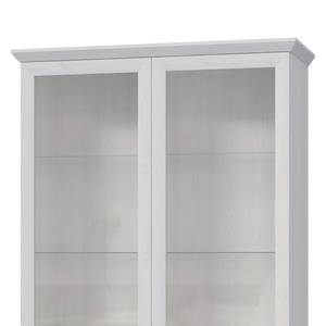 Credenza con vetrina New Dessa Effetto pino bianco