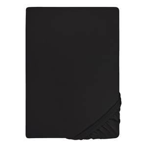 Feinjersey Spannbettuch 0077144 Baumwolle Jersey - Schwarz - 140-160 x 200 cm