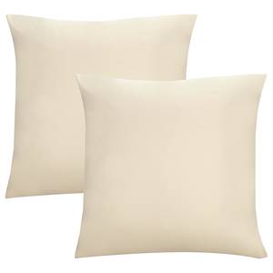 Federa per cuscino 0077144 II (2) Jersey di cotone - Bianco crema
