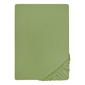 Lenzuolo con gli angoli 0077144 Jersey di cotone - Verde - 180-200 x 200 cm