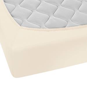 Fijnjersey hoeslaken 0077144 katoen jersey - Crème - 180-200x200cm