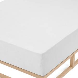 Lenzuolo con gli angoli 0012344 Tessuto di spugna - Bianco - 140-160 x 200 cm