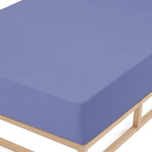 Badstof-stretch-hoeslaken 0012344 badstof - Blauw - 140-160x200cm