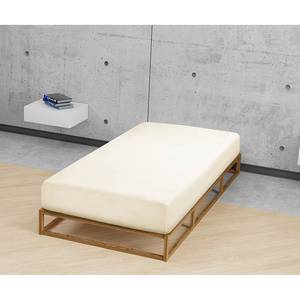 Lenzuolo con gli angoli 0012344 Tessuto di spugna - Bianco crema - 90-100 x 200 cm