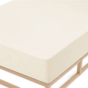 Badstof-stretch-hoeslaken 0012344 badstof - Crème - 90-100x200cm