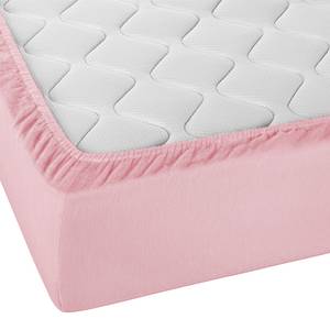 Drap-housse en flanelle 0002744 Coton - Rose vieilli - 140 - 160 x 200 cm