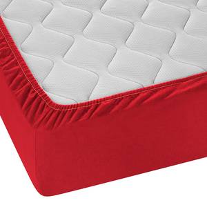 Drap-housse en flanelle 0002744 Coton - Rouge - 140 - 160 x 200 cm