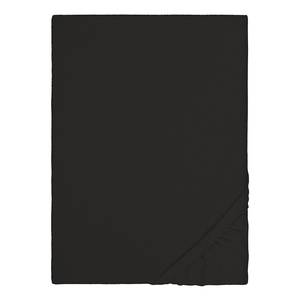 Drap-housse en flanelle 0002744 Coton - Noir - 180-200 x 200 cm