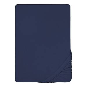 Drap en éponge 0012344 Éponge - Bleu marine - 90-100 x 200 cm