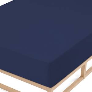 Drap en éponge 0012344 Éponge - Bleu marine - 180-200 x 200 cm