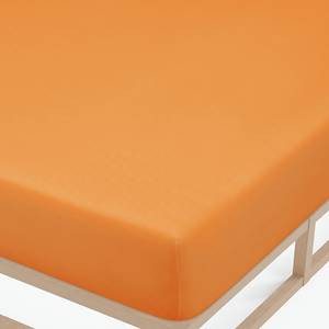 Drap housse en jersey fin 0077144 Jersey de coton - Orange - 180-200 x 200 cm