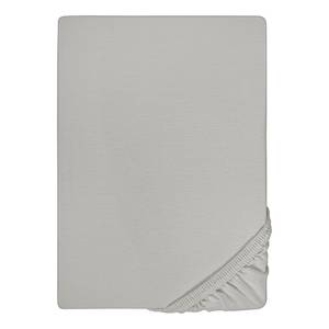 Drap housse en jersey fin 0077144 Jersey de coton - Gris clair - 140 - 160 x 200 cm