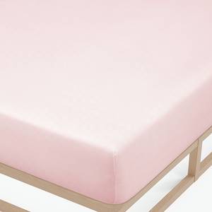 Lenzuolo con gli angoli 0077144 Jersey di cotone - Rosa - 90-100 x 200 cm