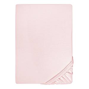 Drap housse en jersey fin 0077144 Jersey de coton - Rose - 140 - 160 x 200 cm