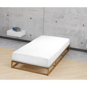 Drap housse en jersey élastique 0077866 Coton / Élasthanne - Blanc - 180-200 x 200-220 cm