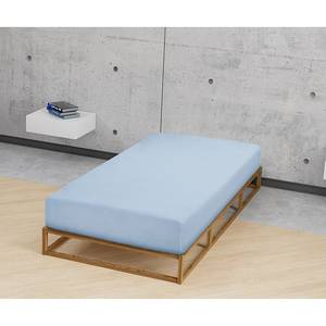 Drap housse en jersey élastique 0077866 Coton / Élasthanne - Bleu glacier - 90-100 x 200-220 cm