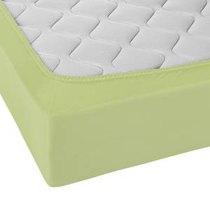 Drap housse en jersey élastique 0077866 Coton / Élasthanne - Vert pistache - 180-200 x 200-220 cm