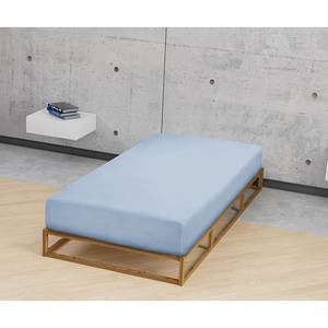 Feinjersey Spannbettuch 0077144 Baumwolle Jersey - Eisblau - 90-100 x 200 cm