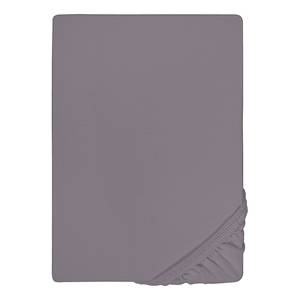 Drap housse en jersey élastique 0077866 Coton / Élasthanne - Gris argenté - 180-200 x 200-220 cm