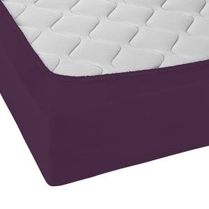 Drap housse en jersey élastique 0077866 Coton / Élasthanne - Violet foncé - 90-100 x 200-220 cm