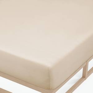 Fijnjersey hoeslaken 0077144 katoen jersey - Beige - 180-200x200cm