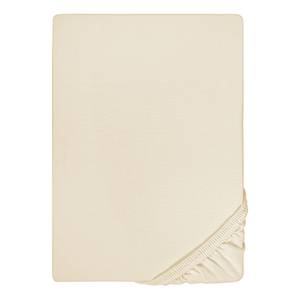 Drap housse en jersey élastique 0077866 Coton / Élasthanne - Beige - 140 - 160 x 200-220 cm