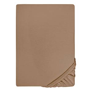 Drap housse en jersey fin 0077144 Jersey de coton - Latte macchiatto - 180-200 x 200 cm