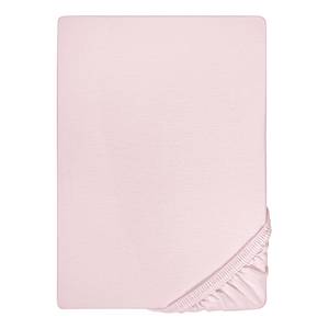 Drap housse en jersey élastique 0077866 Coton / Élasthanne - Rose - 140 - 160 x 200-220 cm