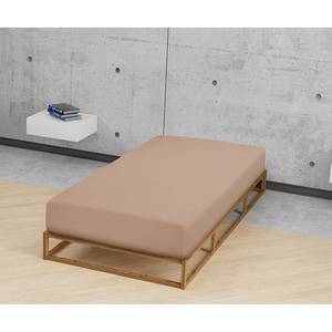 Drap housse en jersey élastique 0077866 Coton / Élasthanne - Latte macchiatto - 90-100 x 200-220 cm