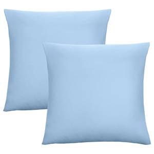 Taies d’oreiller 0077144 II (lot de 2) Jersey de coton - Bleu glacier